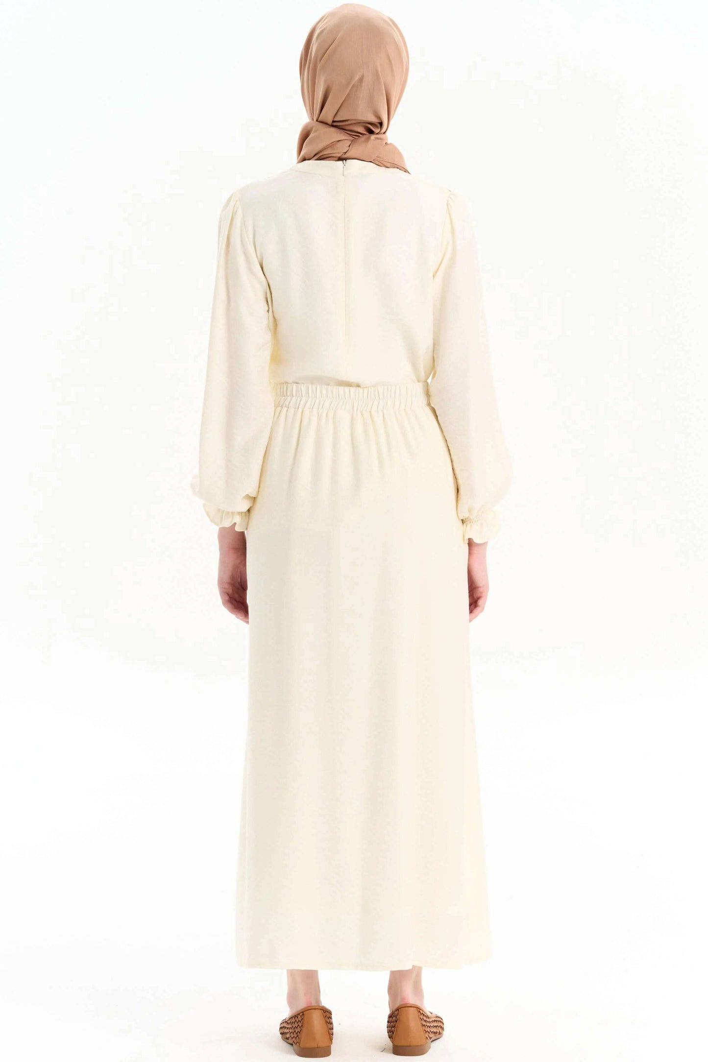 Emerald Raiment Blouse | Skirt Embroidered Detailed Blouse Skirt Set - bf-discount-20 FW '24