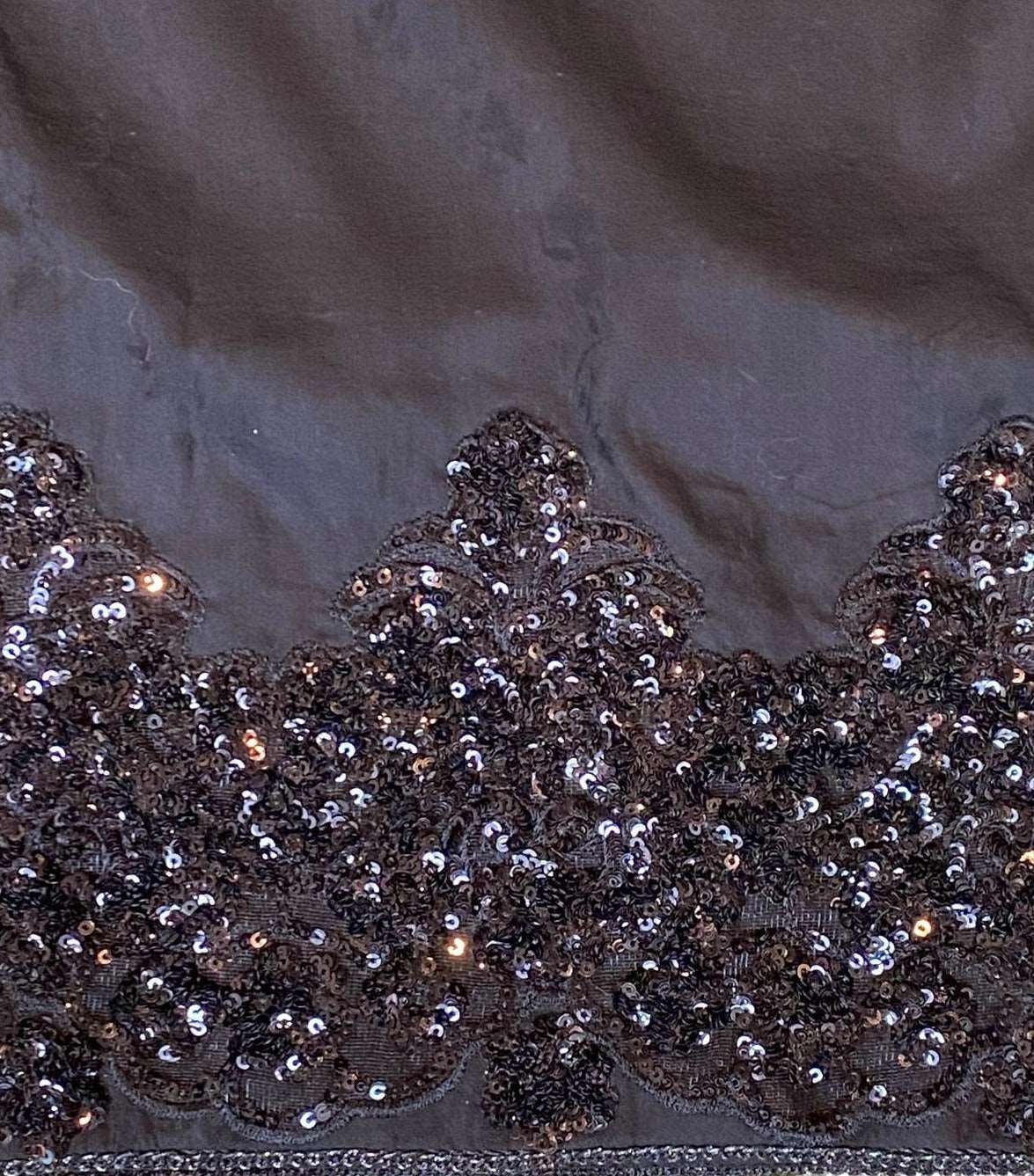 Emerald Raiment Gharara Sequined Shadows Gharara Set - bf-discount-50 black gharara lawn sequins three piece Winter '23 PK Collection