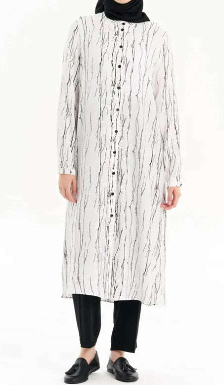 Emerald Raiment Tunic | Pant Marbled Tunic Set - bf-discount-20 spring summer Summer '24 TK Collection TK Summer '24 Collection tunic tunic & pant set turkish