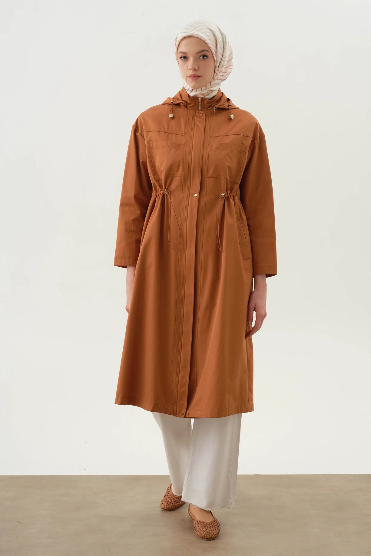 Hooded Pocket Coat