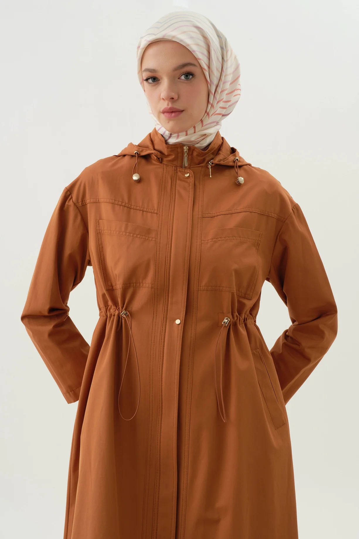 Hooded Pocket Coat