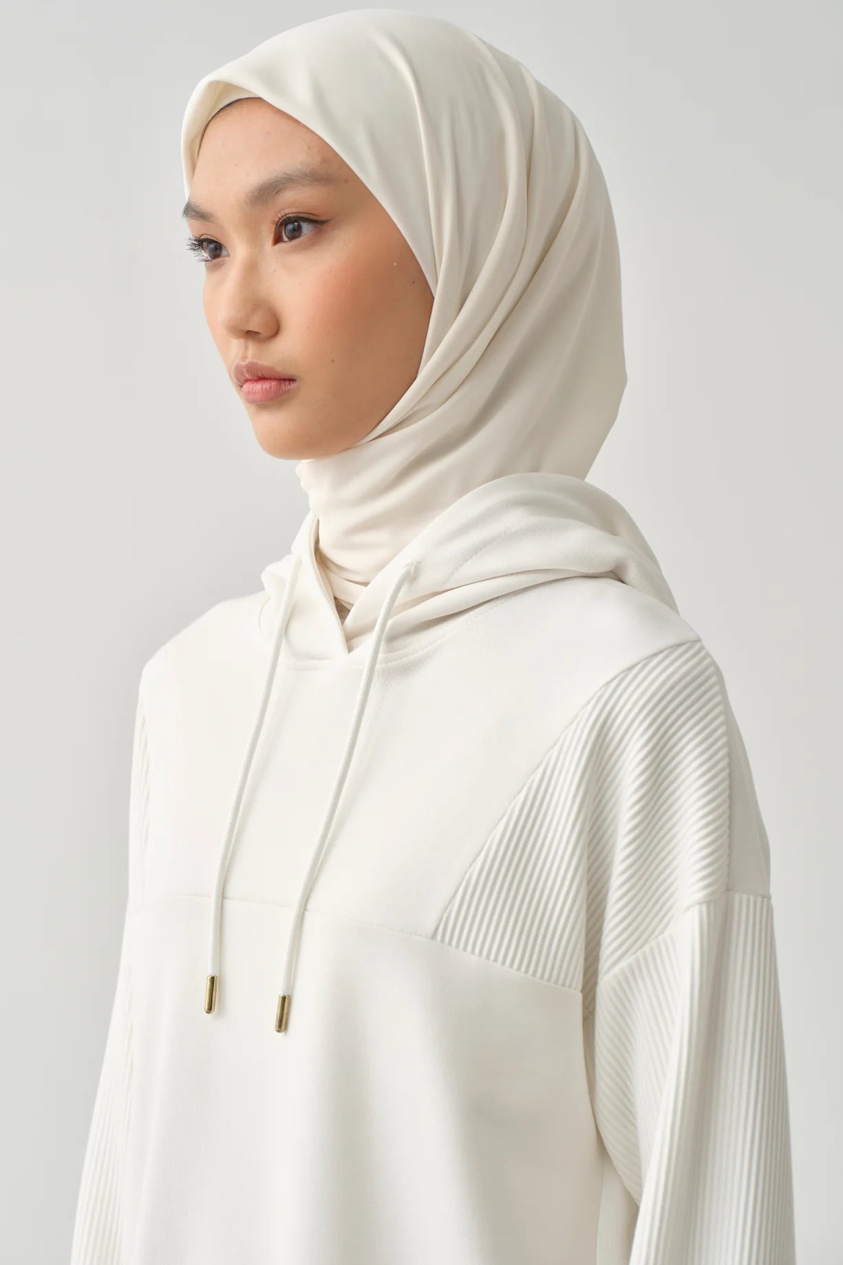 Hooded Garnished Sweater