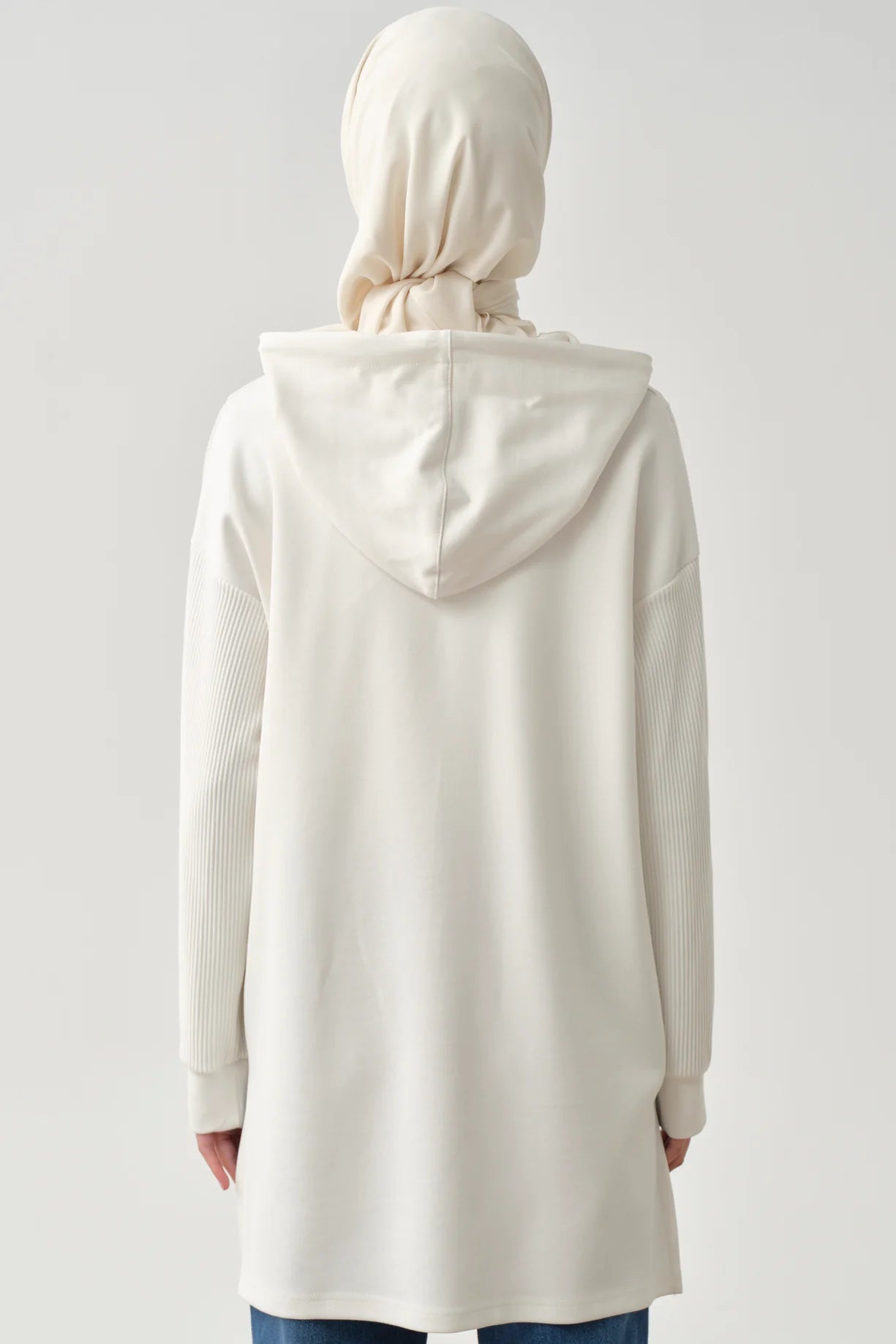 Hooded Garnished Sweater