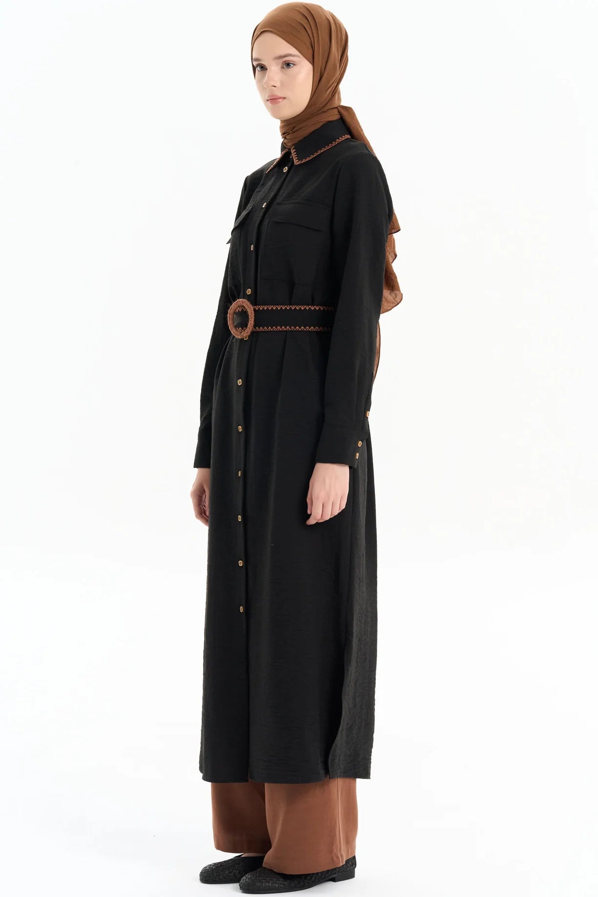 Emerald Raiment Tunic Hasir Long Tunic - bf-discount-20 fall Summer '24 TK Collection thick TK Summer '24 Collection tunic turkish winter