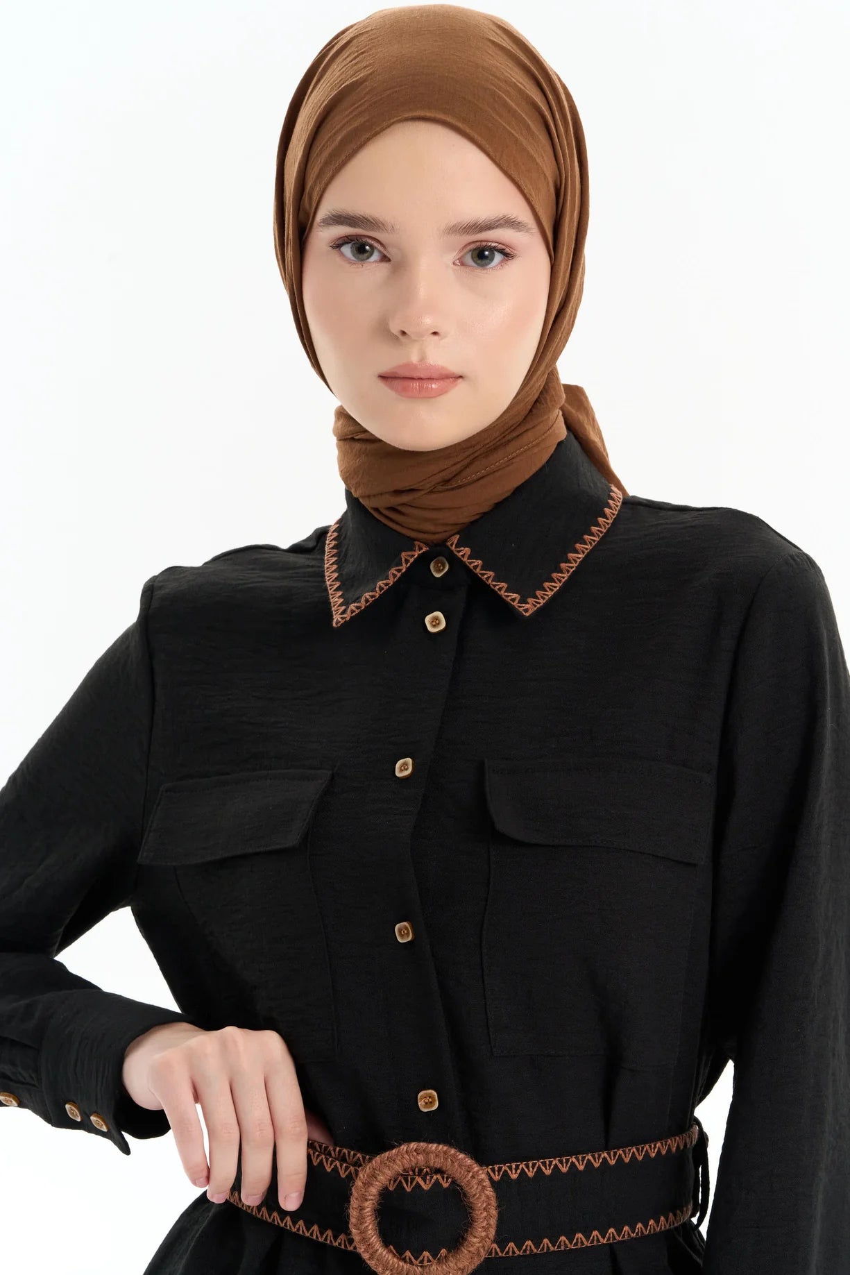 Emerald Raiment Tunic Hasir Long Tunic - bf-discount-20 fall Summer '24 TK Collection thick TK Summer '24 Collection tunic turkish winter