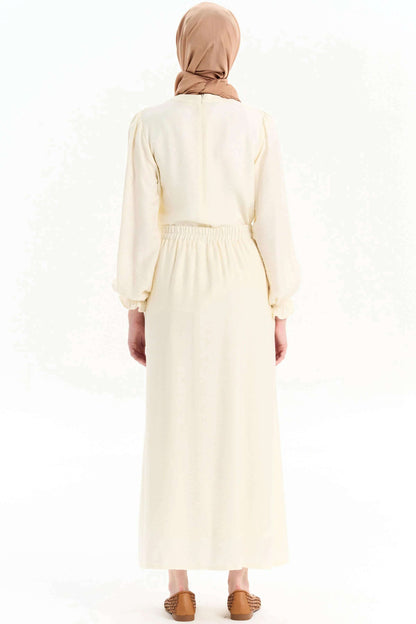 Emerald Raiment Blouse | Skirt Embroidered Detailed Blouse Skirt Set - bf-discount-20 FW '24