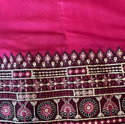 Emerald Raiment Maxi Dress Regal Magenta Dress - anarkali bf-discount-50 dress embroidered fall frock lawn magenta maxi spring three piece Winter '23 PK Collection