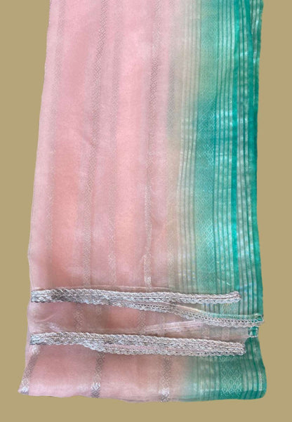 Emerald Raiment Three Piece Suits Floral Block Print Set - bf-discount-50 block print floral pink spring summer three piece Winter '23 PK Collection