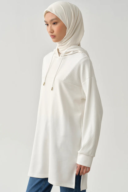 Hooded Garnished Sweater