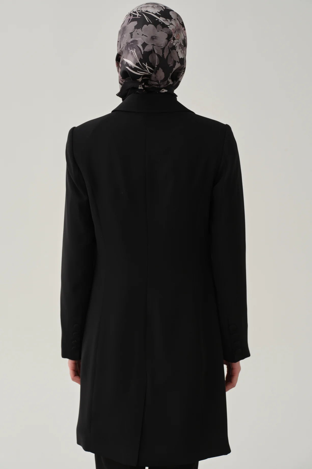 Double-Breasted Long Basic Jacket