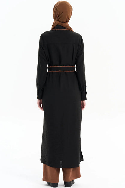 Emerald Raiment Tunic Hasir Long Tunic - bf-discount-20 fall Summer '24 TK Collection thick TK Summer '24 Collection tunic turkish winter